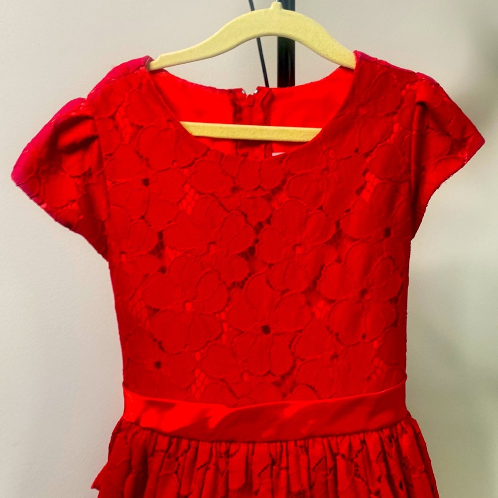 Holiday red dress made by good girl USA , great for the holiday season…